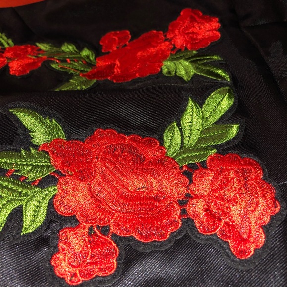 {ModCloth} Stunning Black & Red Rose Swing Dress - Picture 8 of 8